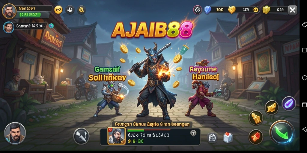 Tampilan gameplay AJAIB88 yang memikat dan menyenangkan.