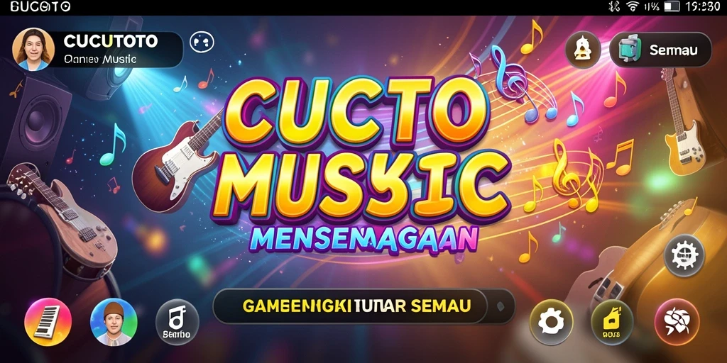 Tampilan gameplay CUCUTOTO yang menarik dan penuh warna.