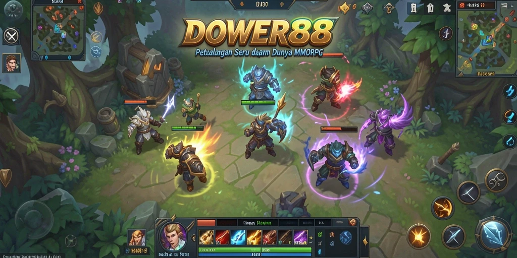 Screenshot gameplay DOWER88 yang menampilkan aksi seru dalam permainan MMORPG.