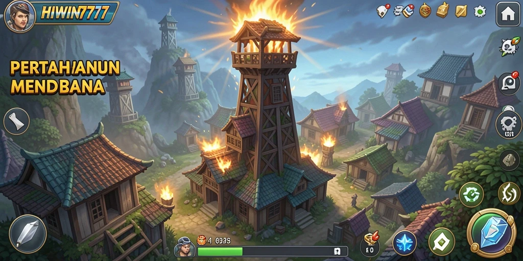 Gameplay menakjubkan HIWIN777 dengan menara pertahanan yang strategis.