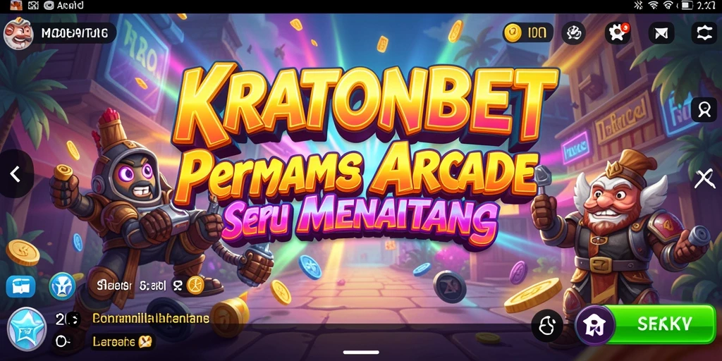 Tampilan gameplay seru KRATONBET dalam aksi Arcade.