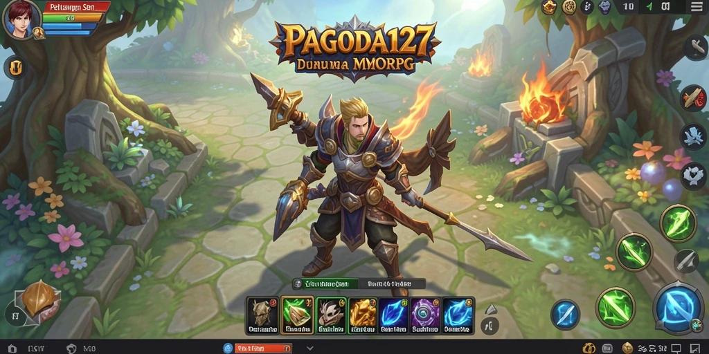 Tampilan gameplay mendebarkan dalam dunia MMORPG PAGODA127.
