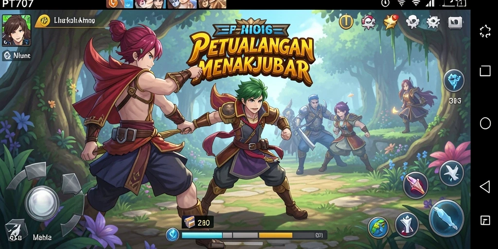 Tampilan gameplay PT707 yang memukau dan penuh aksi.