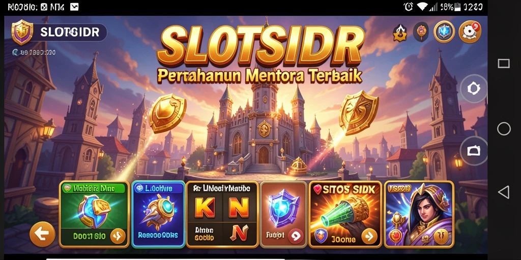 Tangkapan layar gameplay SLOTSIDR menunjukkan aksi pertahanan menara yang mendebarkan.